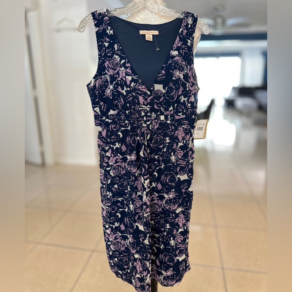 Jonathan Martin Blue and Purple Floral dress